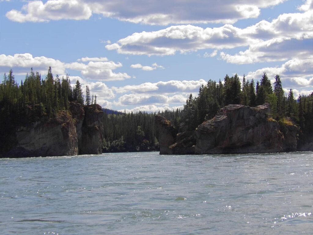 Five Finger Rapids am Yukon, aufgenommen während der Ufloat Yukon-Expedition